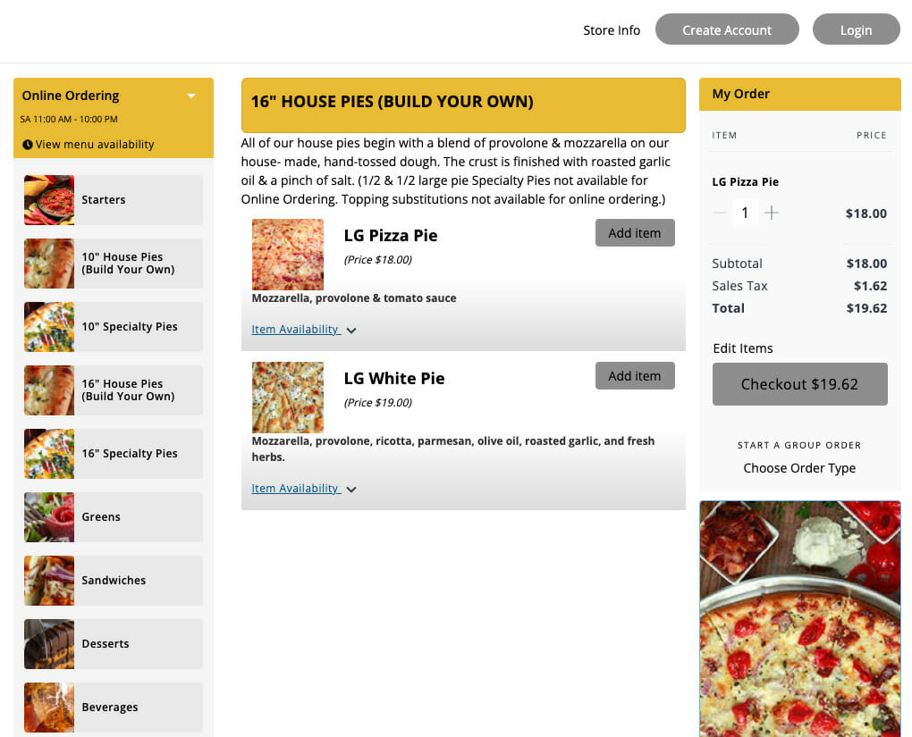 DoProcessing Online Takeout Screenshot